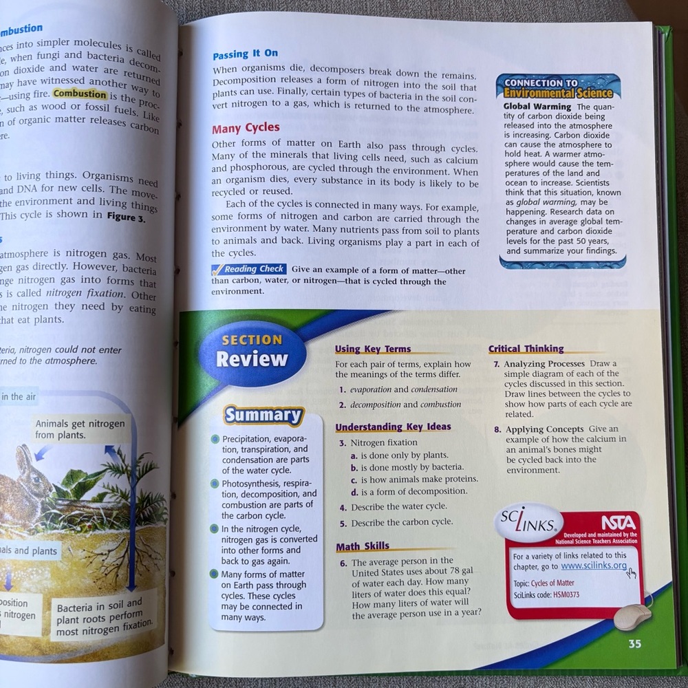 Holt Science & Technology Environmental Science Textbook - Picture 5 of 8
